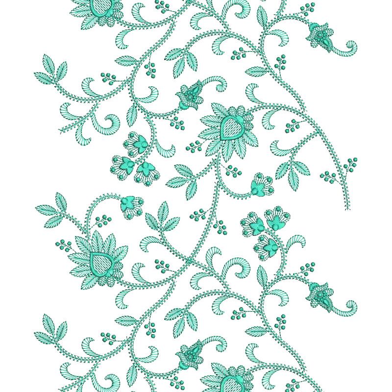 New Allover Heritage Embroidery Design 25708