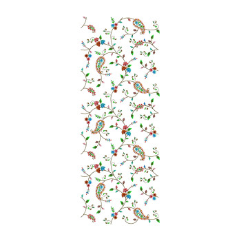 Paisley All Over Embroidery For Blouse