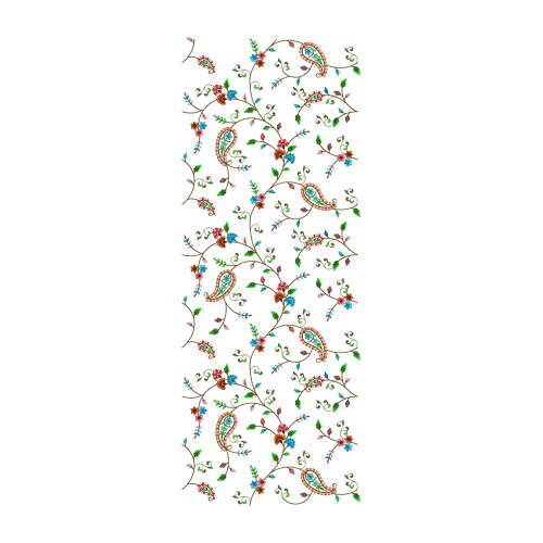 Paisley All Over Embroidery For Blouse