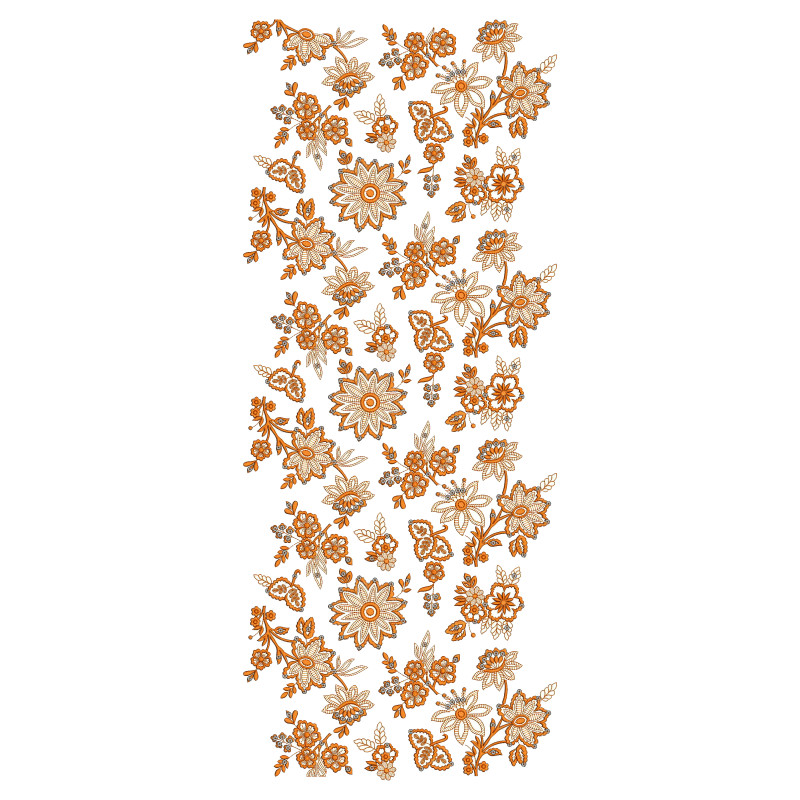 Sequins Heritage Style Machine Embroidery 25710