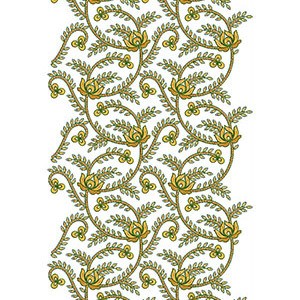 Small All Over Freebie Flat With Cording Embroidery Design 24674