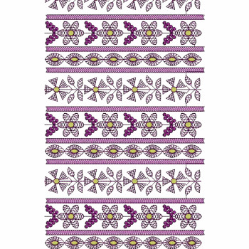 Small Flower All Over Embroidery Designs 25675
