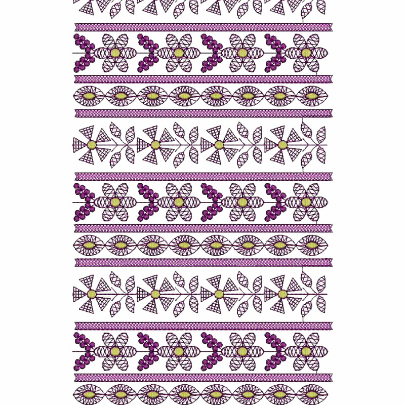 Small Flower All Over Embroidery Designs 25675
