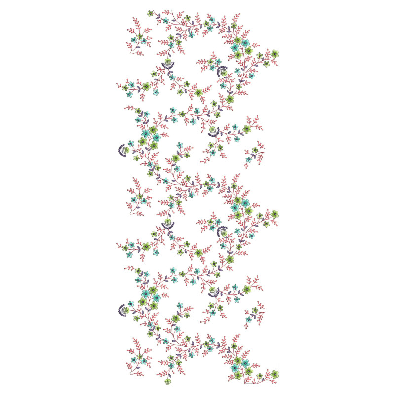 Small Flower Jumkha Allover Embroidery Design 24924