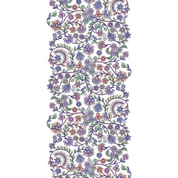 Small Leaf Pattern Shawl Embroidery Design 25082