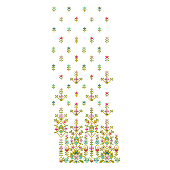 Unique Phulkhari Embroidery With 3mm Sequins Design 24981