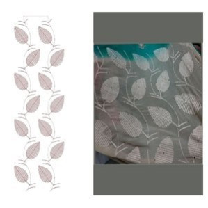 Big Leaf Chain Stitch All Over Design 23729