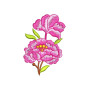 Charming Stylized Rose Embroidery Design