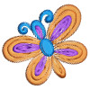 Butterfly Applique Embroidery Design