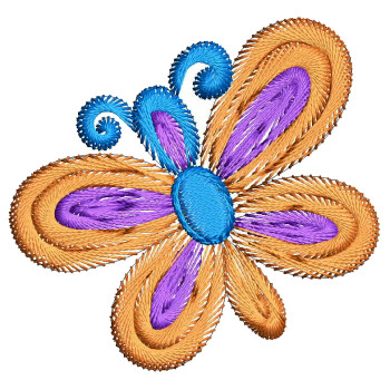 Butterfly Applique Embroidery Design