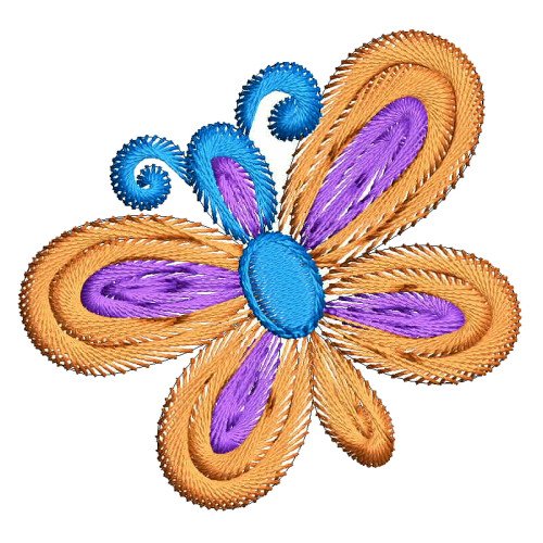 Butterfly Applique Embroidery Design