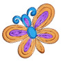 Butterfly Applique Embroidery Design