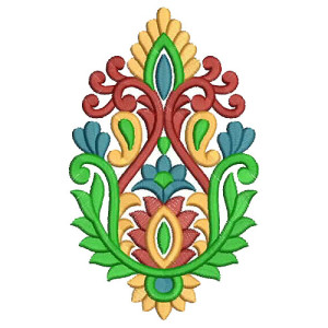 Saree Butta Embroidery Pattern