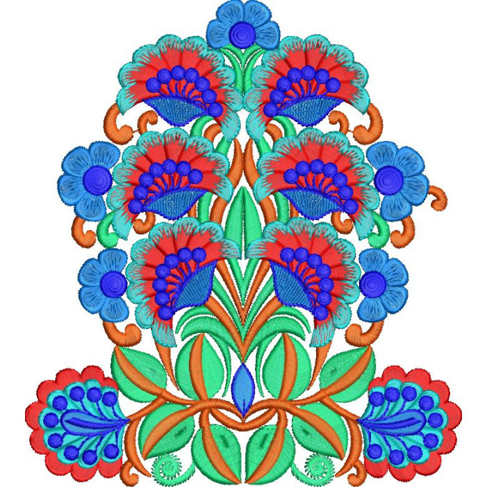 Embroidery Back Patch Design