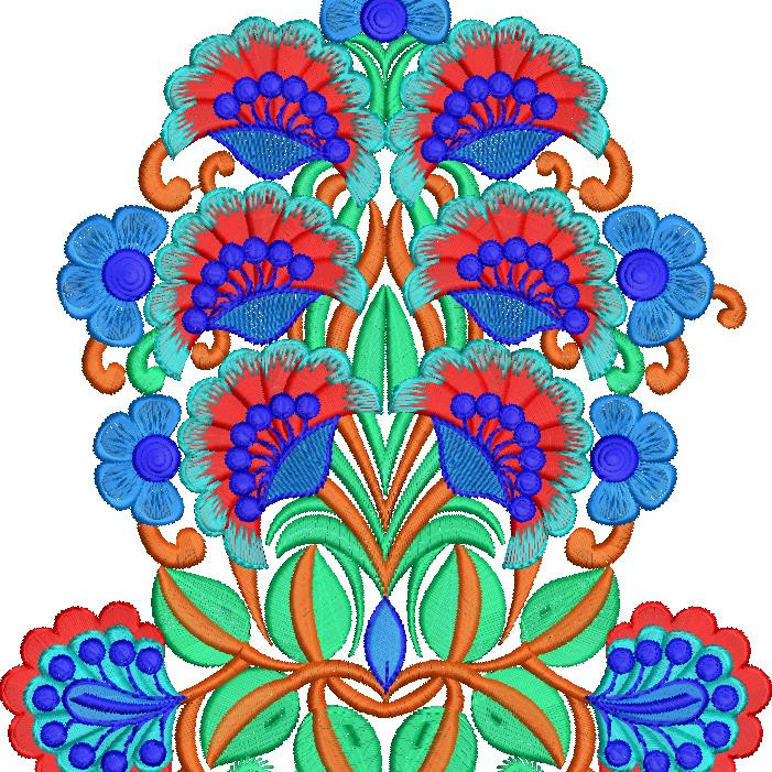 Embroidery Back Patch Design