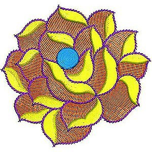 Rose Flower Embroidery Design
