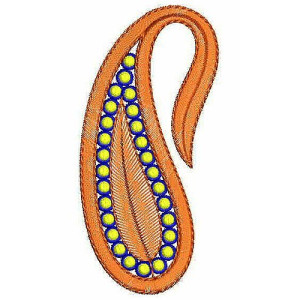 Paisley Mirror Embroidery Design