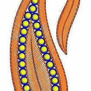 Paisley Mirror Embroidery Design