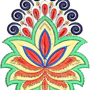 Saree Palaav Patch Embroidery Design
