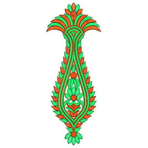 Flower Pot Embroidery Design