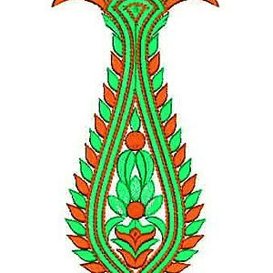 Flower Pot Embroidery Design