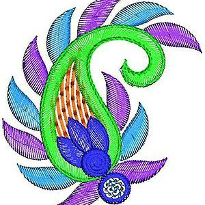 Garment Flora Embroidery Design