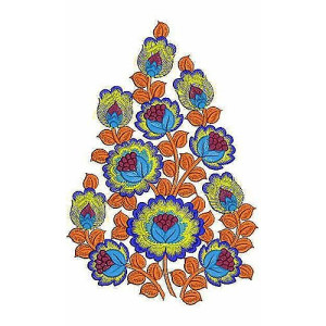 Bunch Of Flower Embroidery