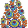 Bunch Of Flower Embroidery