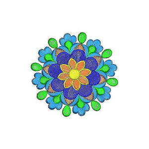 Floral Flat Embroidery Design