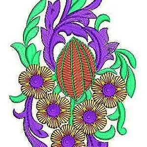 Children Cardigan Flora Embroidery Design