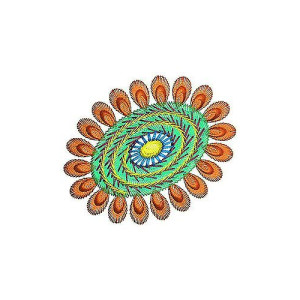 Bengal Cotton Saree Corner Embroidery Pallu Patch Design