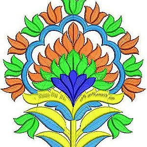 Sweater Dress Corner Embroidery Applique Design