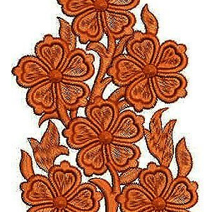 Mono Cotton Thread Applique Embroidery Design