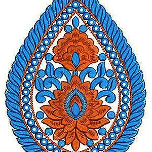 The Golden Thread Style Abaya Applique Embroidery Design