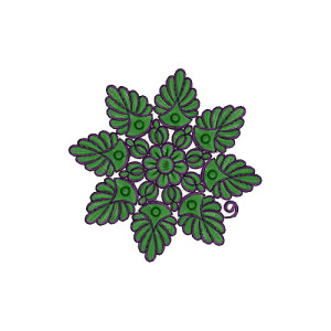 Patch Embroidery Design 12718
