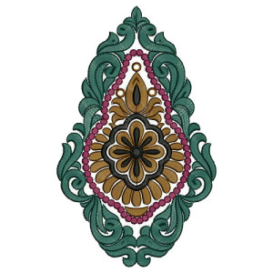 Patch Embroidery Design 12986
