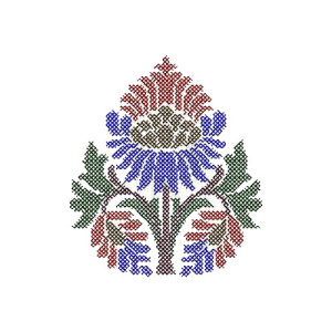 Cross Stitch Patch Embroidery Design