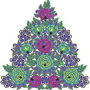 Peafowl Embroidery Design