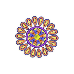 Circle Embroidery Design