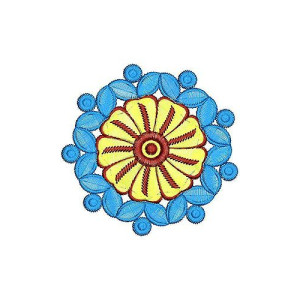 Circle Embroidery Applique Design
