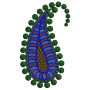 Embroidery Design Of Paisley 13418