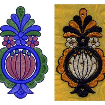 Design Of Embroidery On Suit 13521