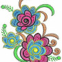 Floral Embroidery Design for Machine 1354
