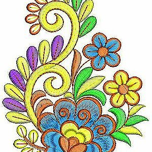 Colorful Embroidery Design 1364