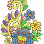 Colorful Embroidery Design 1364