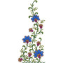 Flowers Machine Embroidery 14180