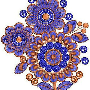 Beautiful Embroidery Applique Design 1434