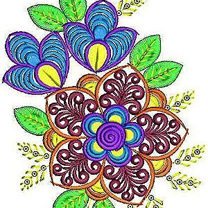 malaysian Shirt Dress | Blouse Shoulder Embroidery Design