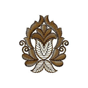 Ouargla Dress Embroidery Patch Design 14553