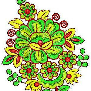 Flower Machine Embroidery Design 1465